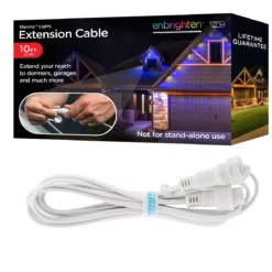 Enbrighten WiFi VIBE Eternity Eave Lights Extension Cable, 10ft. White