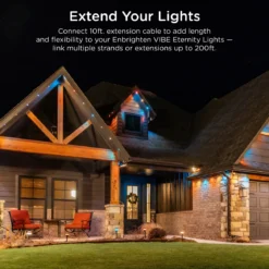 Enbrighten WiFi VIBE Eternity Eave Lights Extension Cable, 10ft. White