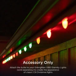Enbrighten WiFi VIBE Eternity Eave Lights C9 Bulb Covers, 12 Pack