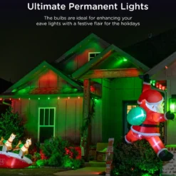 Enbrighten WiFi VIBE Eternity Eave Lights C9 Bulb Covers, 12 Pack