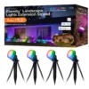 Enbrighten WiFi VIBE Eternity Landscape Lights Extension Light Strand, 16.5ft. Black