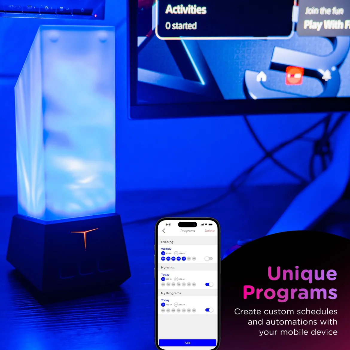 Enbrighten WiFi VIBE Galaxy Projector Titan Tower Night Lights