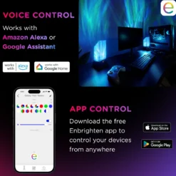 Enbrighten WiFi VIBE Galaxy Projector Titan Tower Night Lights