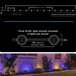 Enbrighten WiFi VIBE LED Eternity Landscape Lights, 12 Lights, 50ft.