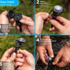 Enbrighten WiFi VIBE LED Eternity Landscape Lights, 12 Lights, 50ft.