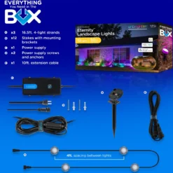 Enbrighten WiFi VIBE LED Eternity Landscape Lights, 12 Lights, 50ft.
