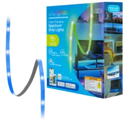 Enbrighten WiFi VIBE Spectrum Indoor Color-Changing LED Strip Lights, 50ft.