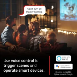 Enbrighten Zigbee In-Wall Smart Dimmer with QuickFit™ and SimpleWire™, White/Almond