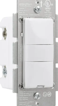 Enbrighten Z-Wave In-Wall Smart Motion Switch, White/Almond