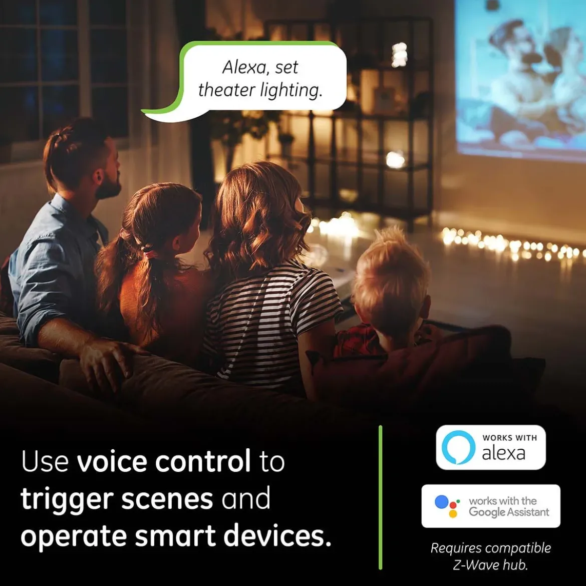 Enbrighten Z-Wave In-Wall Smart Toggle Switch with QuickFit™ and SimpleWire™, Light Almond