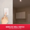 Energizer Battery Operated LED Ceiling Fixture with Wireless Switch, White
