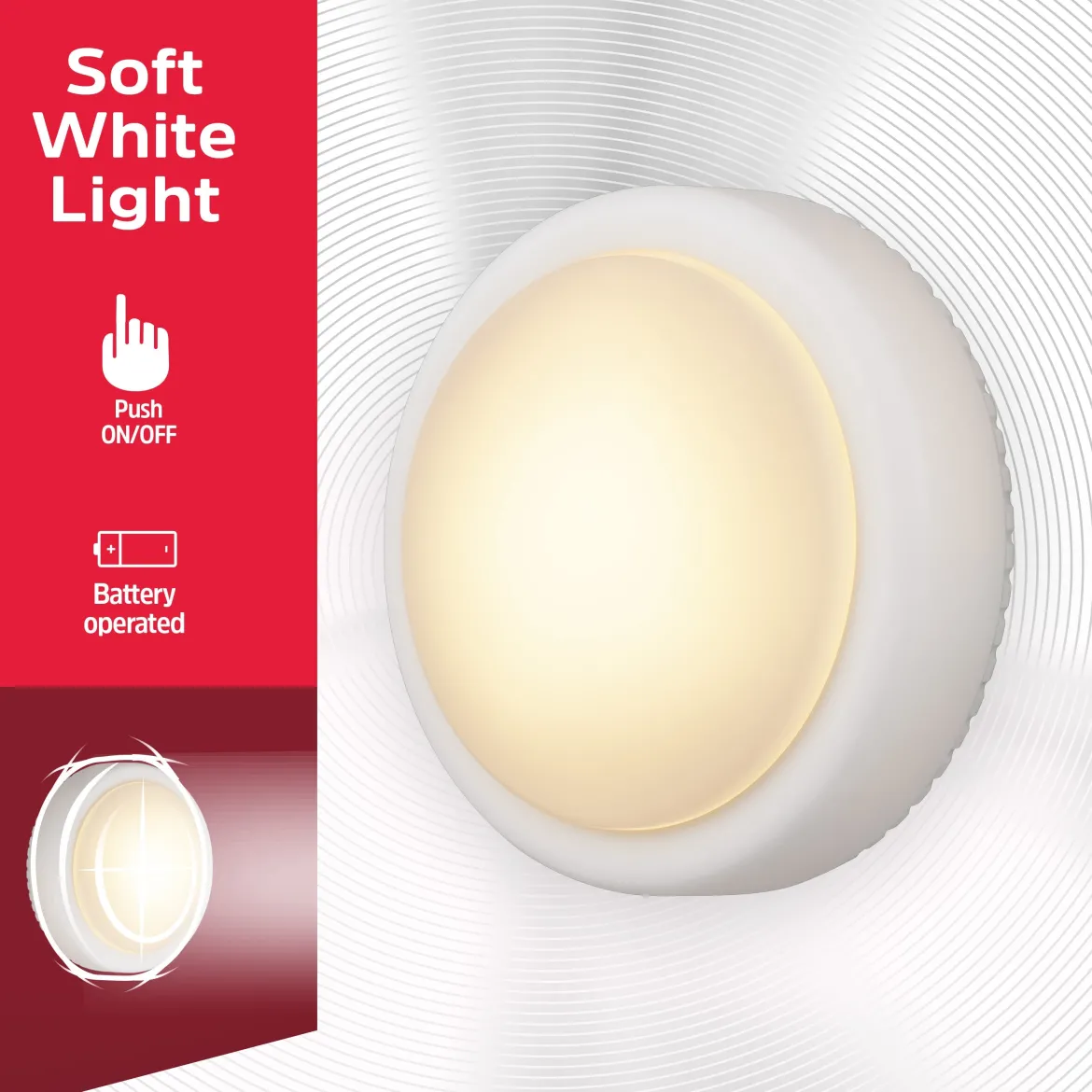 Energizer Battery Operated Utility Touch Light, White