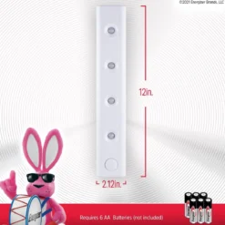 Energizer 12in. Battery Operated LED Light Bar, White