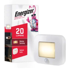 Energizer Indoor/Outdoor Battery Operated Motion Activated LED Path Light, White