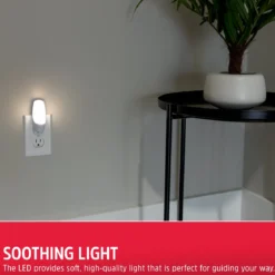 Energizer Manual Button Night Light, 2 Pack, White