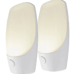 Energizer Manual Button Night Light, 2 Pack, White