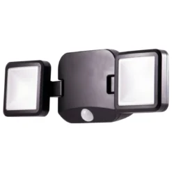 Energizer Outdoor Motion-Sensing LED Dual-Head Security Light, Black