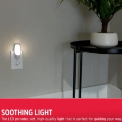 Energizer Plug-In Manual On/Off LED Night Light, White