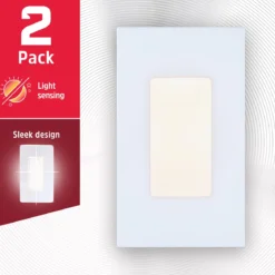 Energizer SlimLine CoverLite LED Night Light, 2 Pack