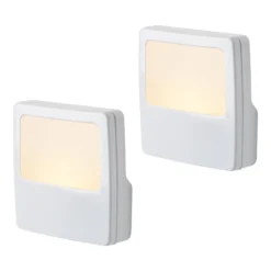 Energizer White Always-On LED Night Light, 2 Pack