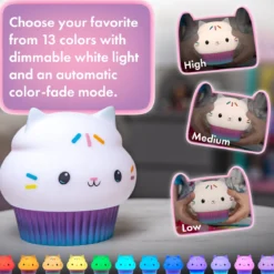 Gabby’s Dollhouse Cakey Cat Color-Changing Squish ’ems Light