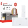 GE Battery Operated 2-Chime Wireless Door Chime Kit, White