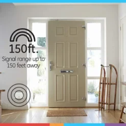 GE Battery Operated 2-Chime Wireless Door Chime Kit, White