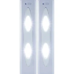 GE Battery Operated LED Light Bars with Remote, White, 2 Pack