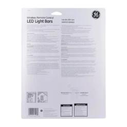 GE Battery Operated LED Light Bars with Remote, White, 2 Pack