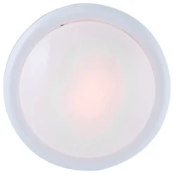 GE Battery Operated Round Tap Light, White