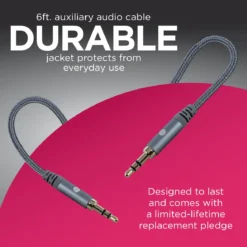 GE-branded 6ft. 3.5mm Audio Cable