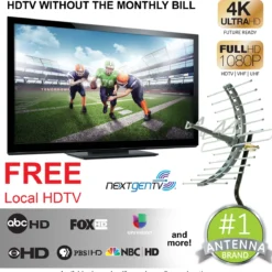 GE-branded Pro Attic-Mount HD TV Antenna