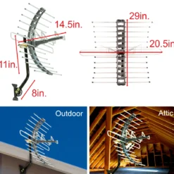 GE-branded Pro Attic-Mount HD TV Antenna