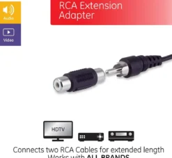 GE-branded RCA Extension Adapter, 100pk