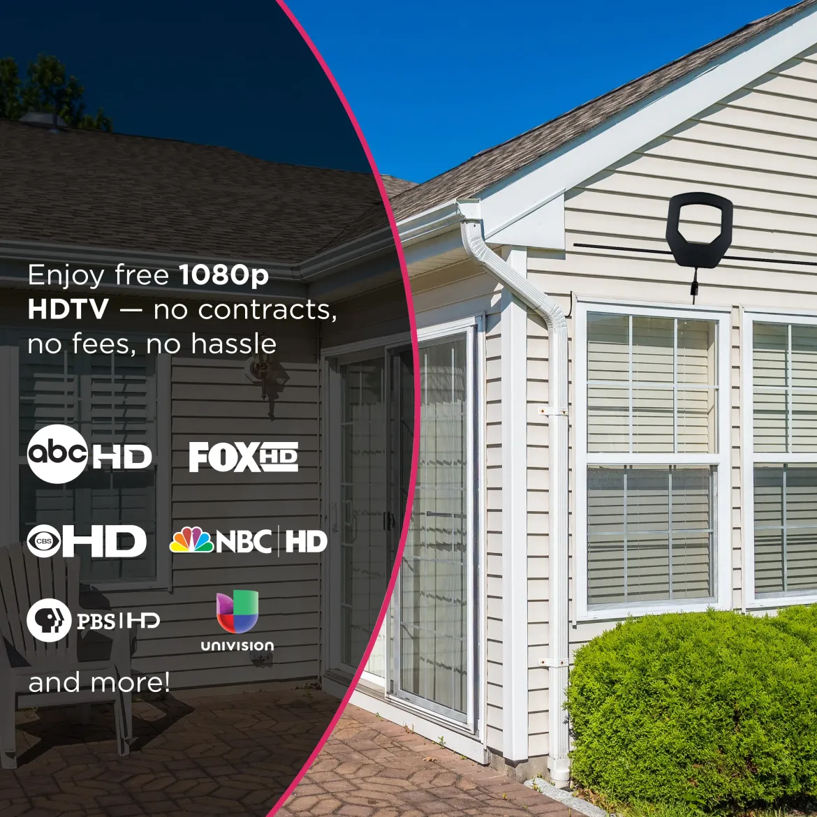 GE-branded UltraPro Optima Outdoor HD Antenna