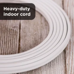 GE-branded UltraPro 3-Outlet Polarized Extension Cord, 15ft., Indoor, White