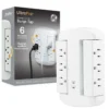 GE-branded UltraPro 6-Outlet Swivel Surge Tap, 980J, White