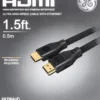 GE-branded UltraPro Premium 8K Ultra High-Speed HDMI 2.1 Cable with Ethernet, 1.5ft., Black