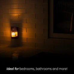GE CandleLite Light Sensing LED Night Light, Oil-Rubbed Bronze
