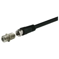 GE Coaxial Cable Extension Adapter, 4 Pack, Silver