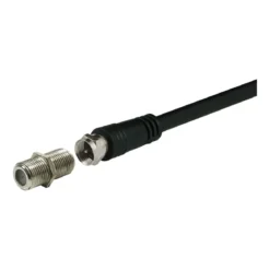 GE Coaxial Cable Extension Adapter, 2 Pack, Silver