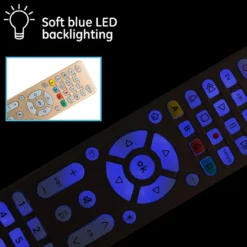 GE 4-Device Backlit Universal Remote, Brushed Gold