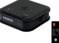 GE 3-Device HDMI Switch with Wireless Remote, Black