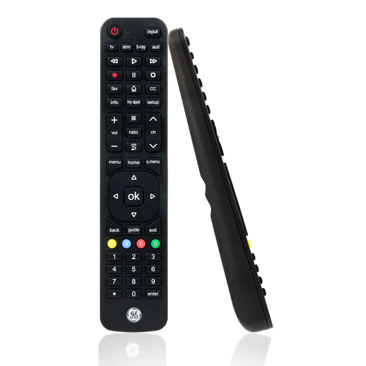 GE 4-Device Universal LG Replacement Remote, Black