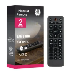 GE 2-Device Universal Remote Control, Charcoal