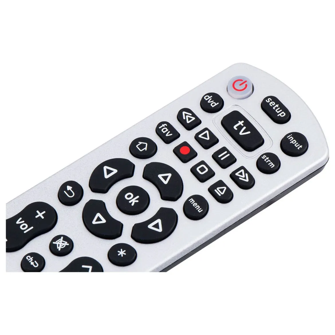 GE 3-Device Universal Remote, Silver