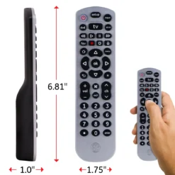 GE 3-Device Universal Remote, Silver