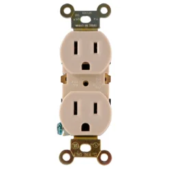 GE Duplex Receptacle, Ivory
