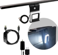 GE Enlighten HD Amplified Antenna with Bias LED Lighting, Black