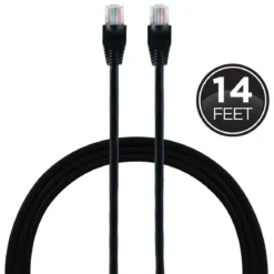 GE 14 ft. Cat 5e Ethernet Cable, Black